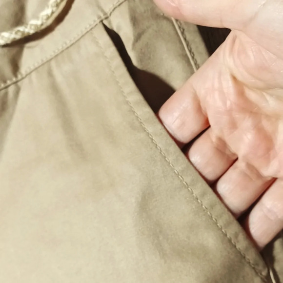 Talbot's cropped nautical beach wide leg pockets front & back rope belt … - Picture 6 of 10